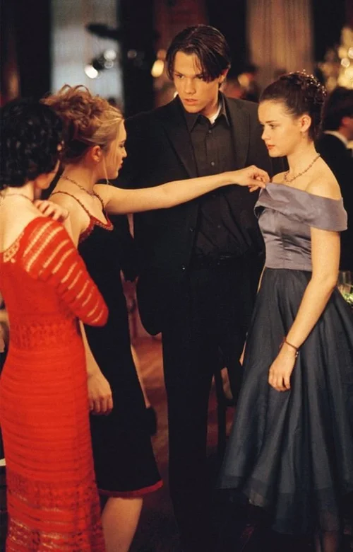 rory gilmore homecoming dress Light Sky Blue Strapless Embroidered Prom Dress In Gilmore Girls