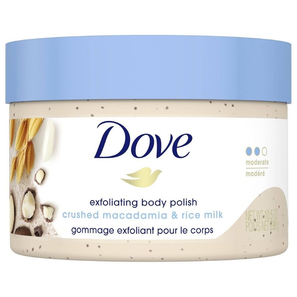 Dove Crushed Macadamia & Rice Milk Exfoliating Body Polish Scrub - 10_5oz.jpeg