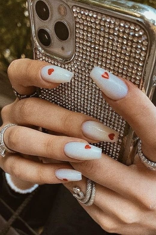 40 Valentines Day Nails To Try in 2023 | Valentine's day nails, Pretty nail  art designs, Valentines nails