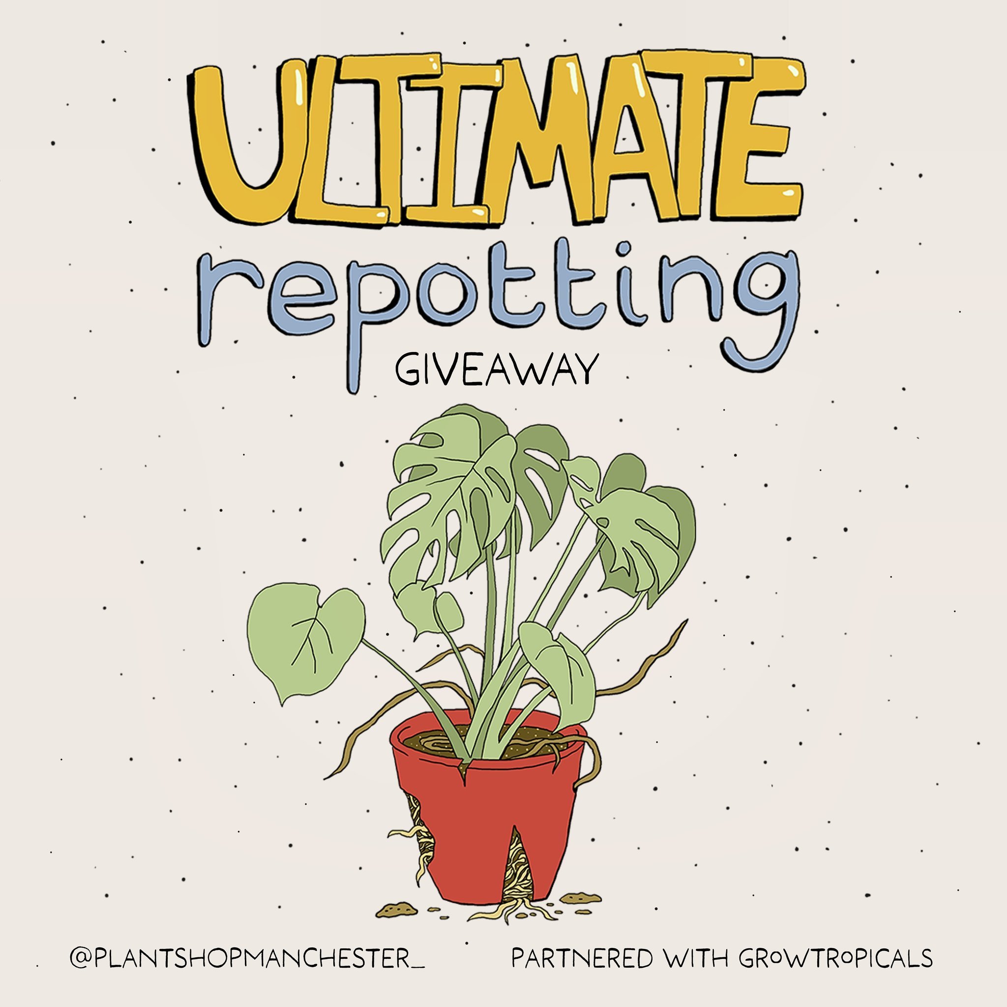 Spring is the season of growth + the best time of year to give your plants a little extra TLC! To kickstart the plant care season, we&rsquo;re giving away the ULTIMATE repotting experience from @plantshopmanchester_ in collaboration with @growtropica