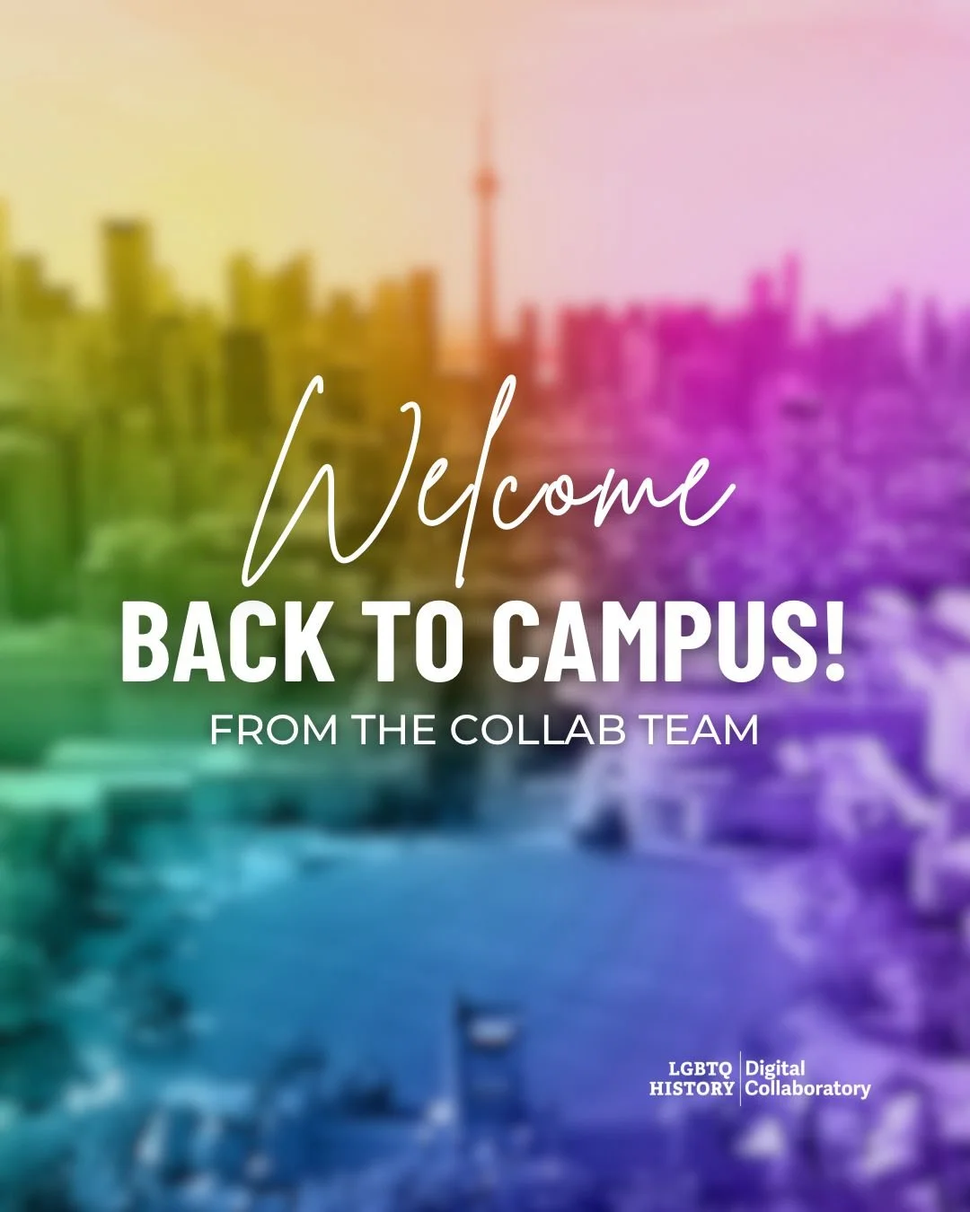 🎉 Welcome back, @uoft students! 🎉

The #Collab is excited to start another fall term preserving and sharing queer &amp; trans life stories 📚🏳️🌈. As you dive back into your studies, remember that your experiences are a vital part of the histories