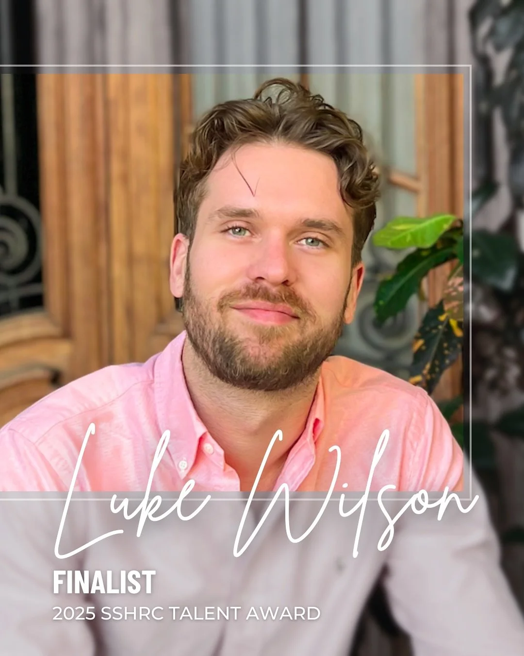 🌟 Celebrating a Major Achievement! 🌟

We are thrilled to share that Dr. Luke Wilson (@lukeslamdunkwilson), postdoctoral fellow and current supervisee of Collaboratory director @elspeth.brown, has been named a finalist for the 2025 @sshrc_crsh Talen