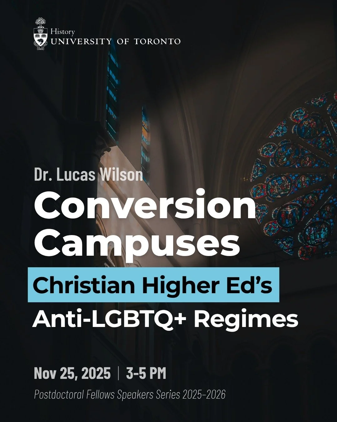 What happens when Christian universities claim the legal right to discriminate against LGBTQ+ students? 

Join us on Nov 25 for &ldquo;Conversion Campuses: Christian Higher Ed&rsquo;s Anti-LGBTQ+ Regimes&rdquo; with Dr. Lucas Wilson (@lukeslamdunkwil
