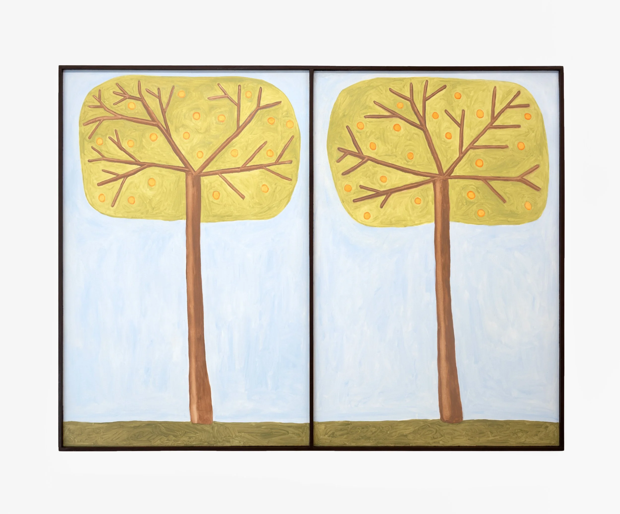 Two trees edit 2, Oil on board, 124.5cm x 163.7cm, 2024.jpg