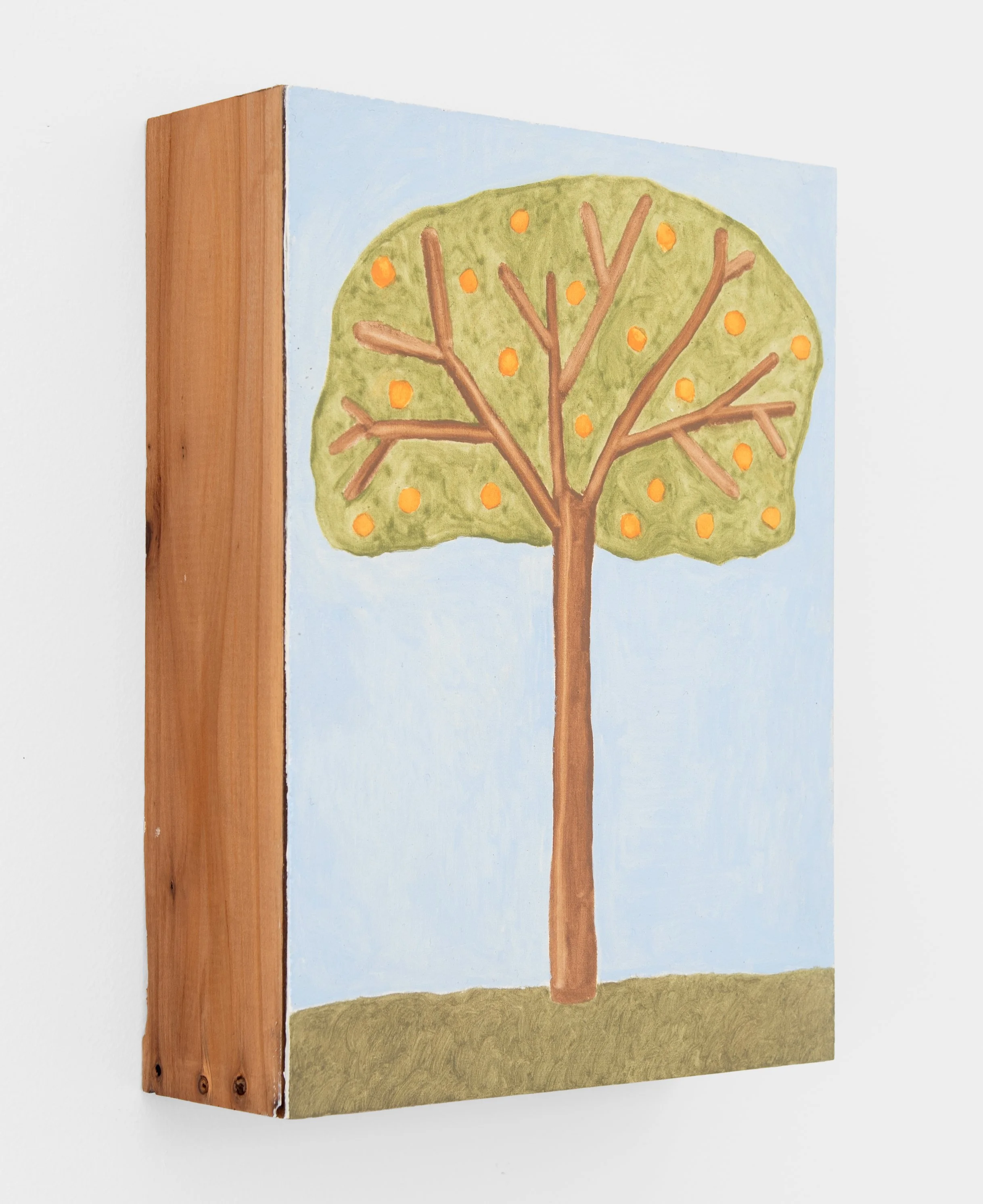 An orange tree, Oil on board, 29cm x 21.7cm, 2024, AngleB.jpg