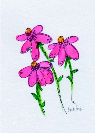 Crazy Bright Pink Daisy 2