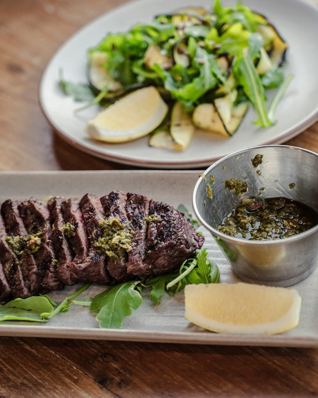 Why start with a salad when you can kick off with a steak? Go big or go home, 350g of 100 Day Grass-Fed Great Southern porterhouse, medium rare, with our house chimichurri.

Whalers Restaurant Exmouth | Open 7 Days | Breakfast, Lunch &amp; Dinner | D