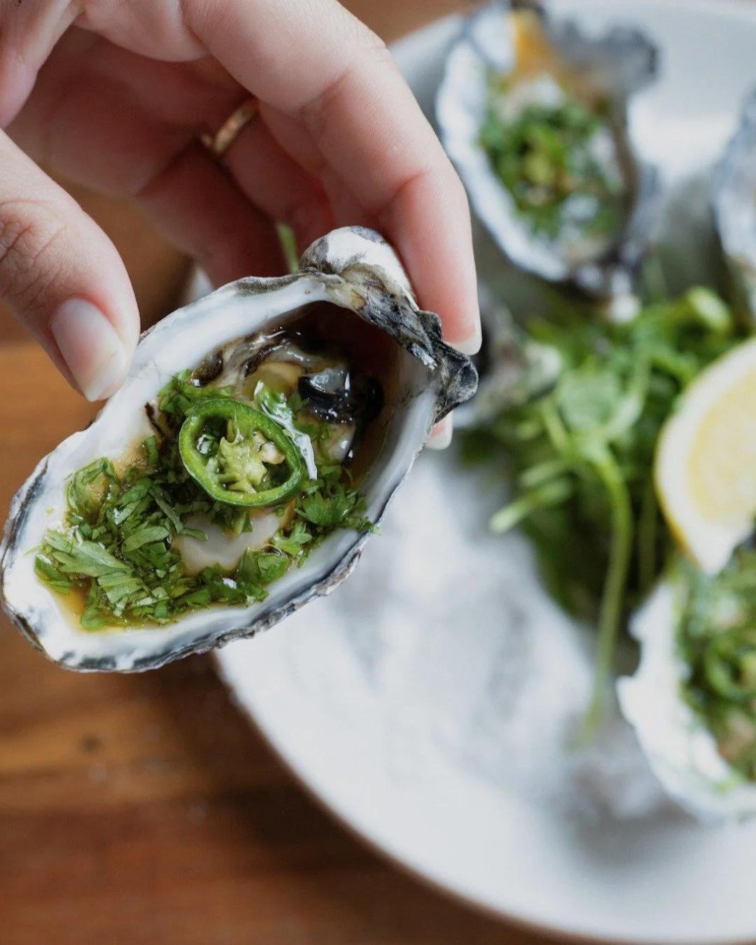 Oysters your way:

classic, spicy, or as a Bloody Mary shooter.

Start with a few&hellip; see where it goes. ;)