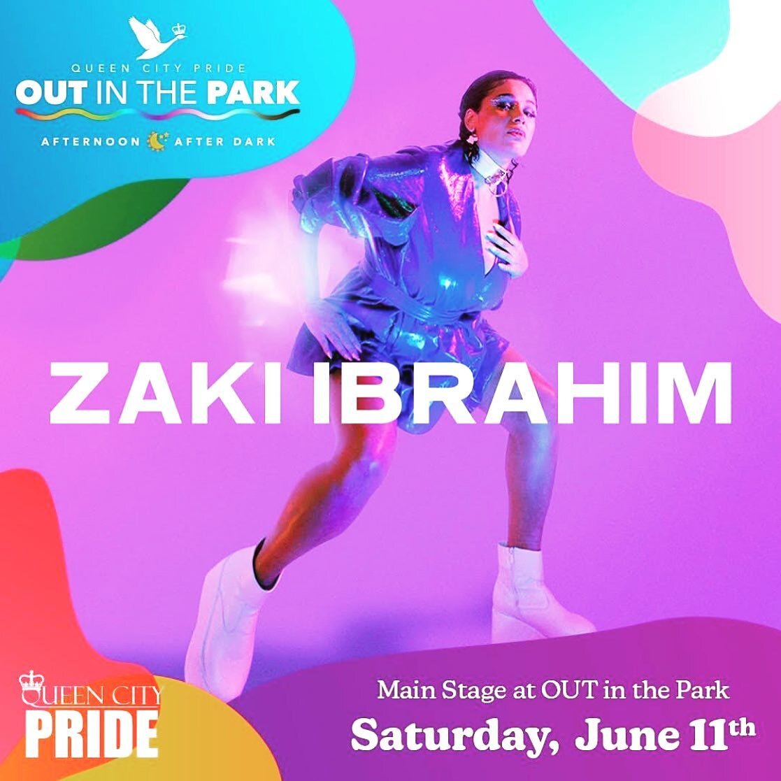 Very excited to be headlining @queencitypride #outinthepark in Regina this weekend with @zatakiwon 🤠 let&rsquo;s gooooo