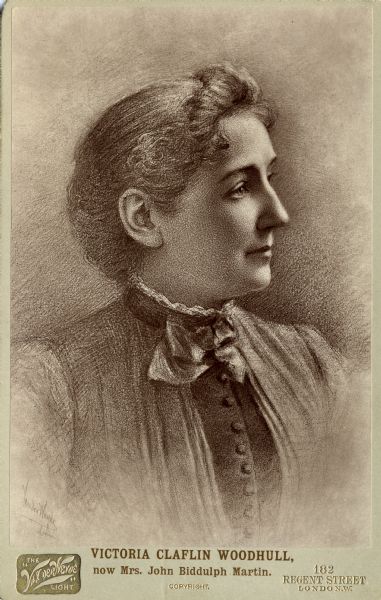 Victoria Claflin. The Wisconsin Historical Society.
