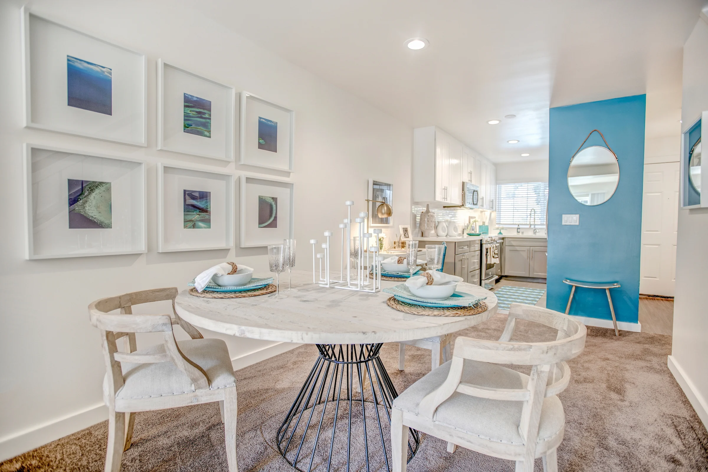 Light, open floor plans