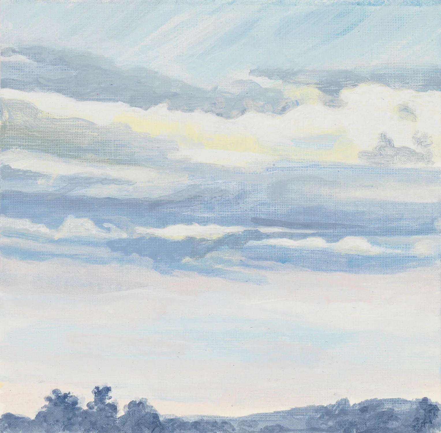 Krems AIR 8, 2017, acrylic on paper, 6" x 6"
