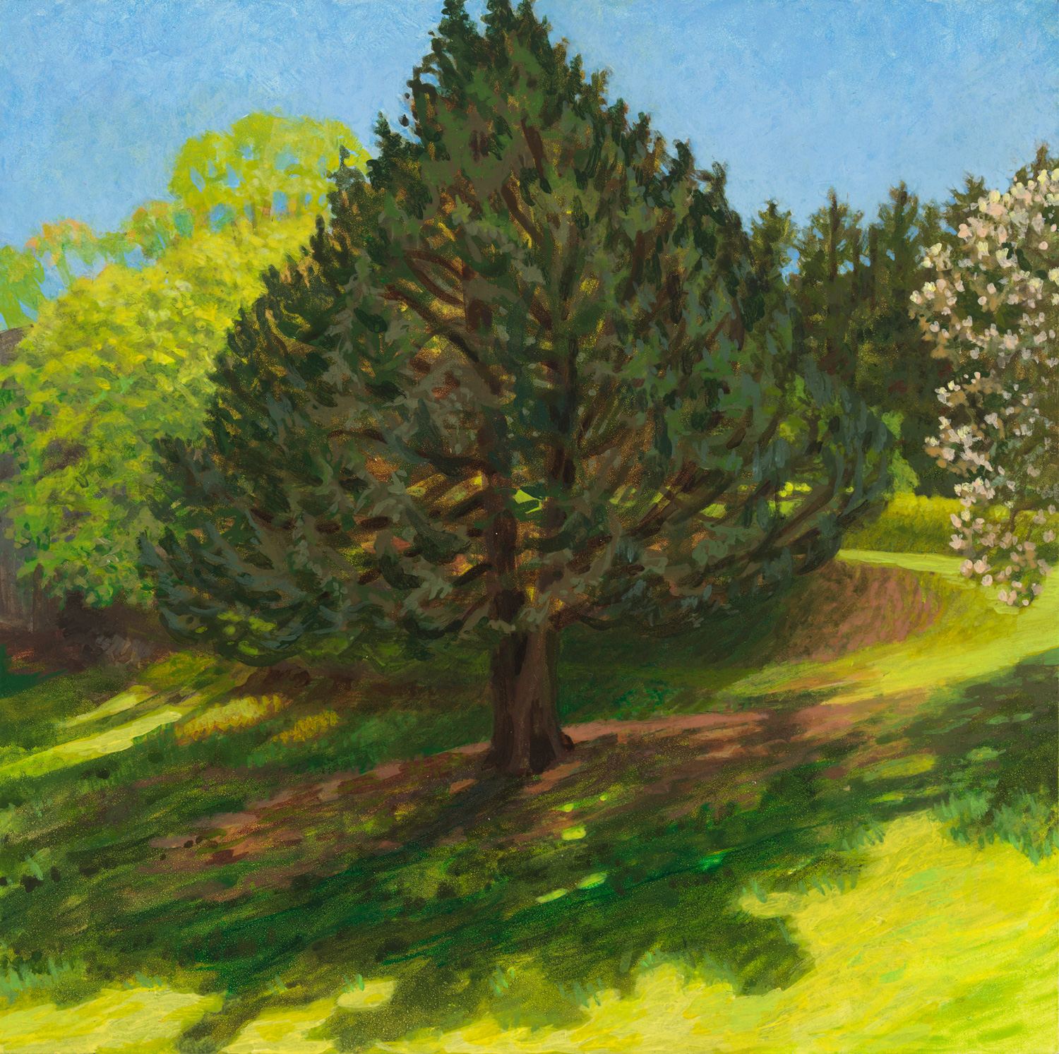 Mildred's Lane 1, 2015, acrylic on panel, 8" x 8"
