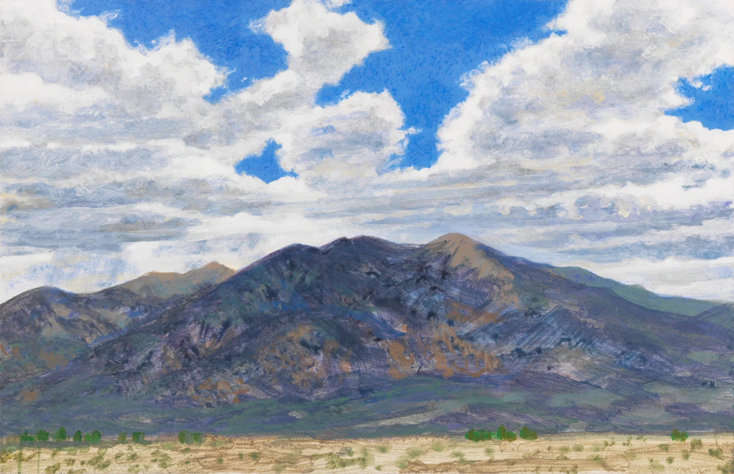 Front Porch Taos, 2006, acrylic on panel, 6" x 9"