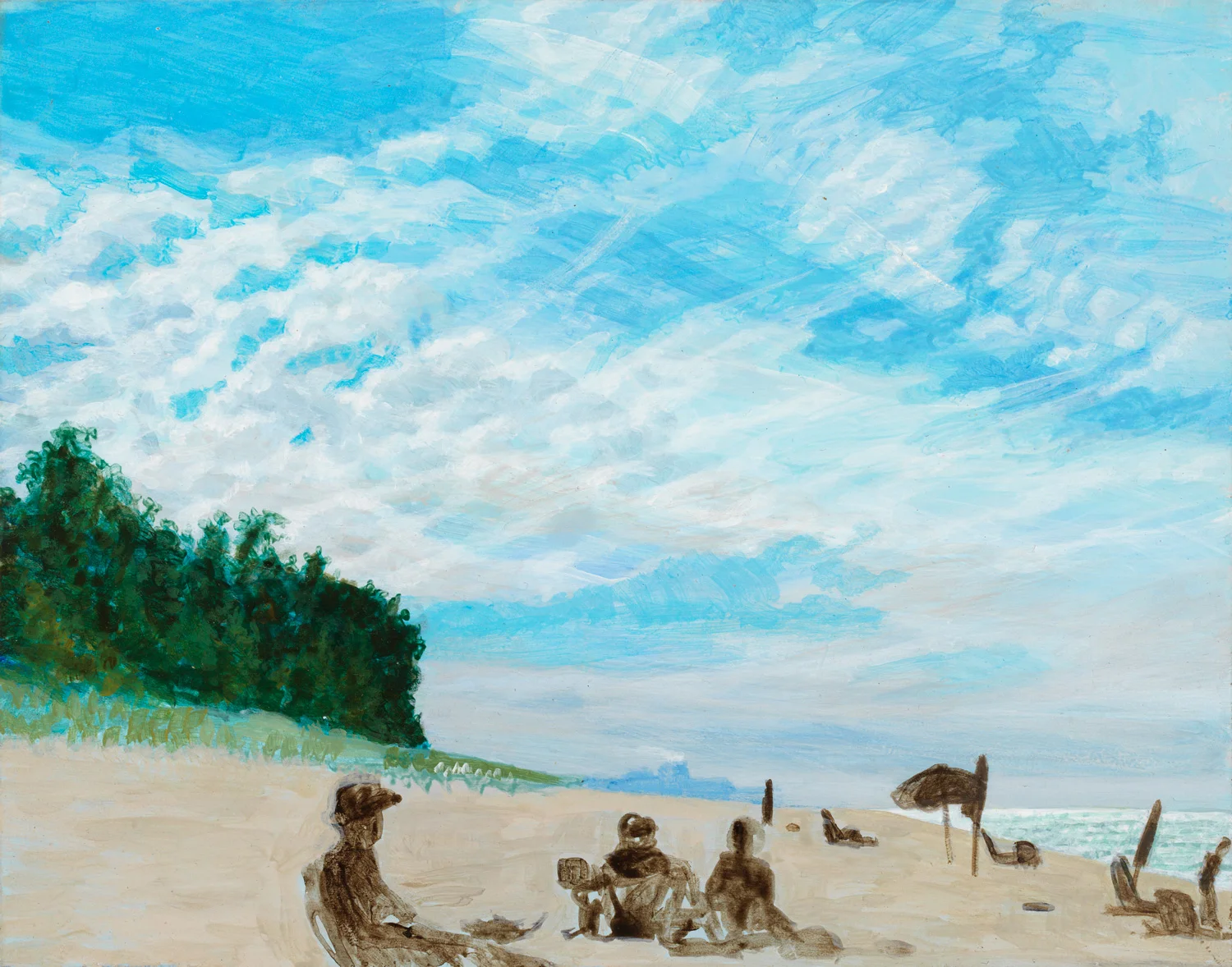 New Buffalo, 2003, acrylic on panel, 5.5" x 7"