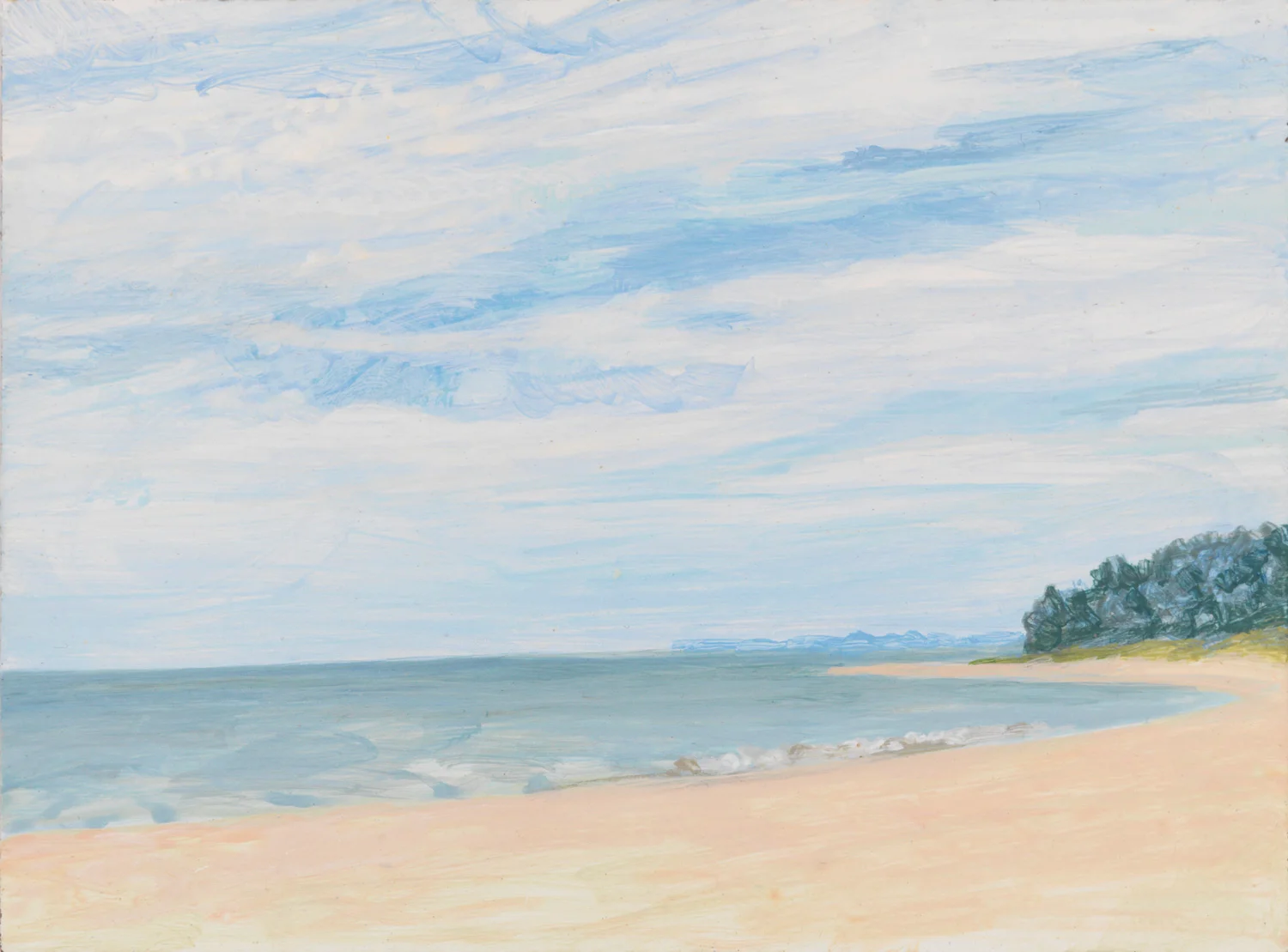 Lakeside, 2005, acrylic on panel, 4" x 5.5"