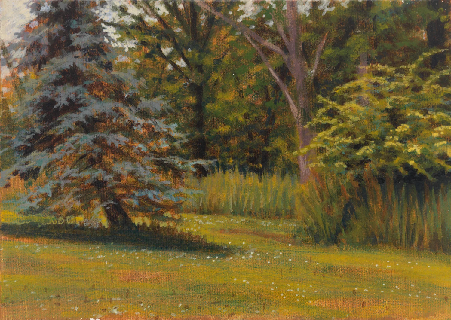 Pennsylvania Landscape 2, 1997, acrylic on canvas, 5" x 7"