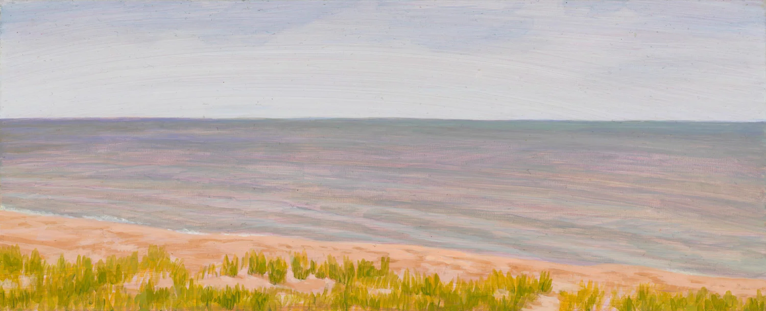 Michigan Landscape 2, 1997, acrylic on panel, 4" x 10"