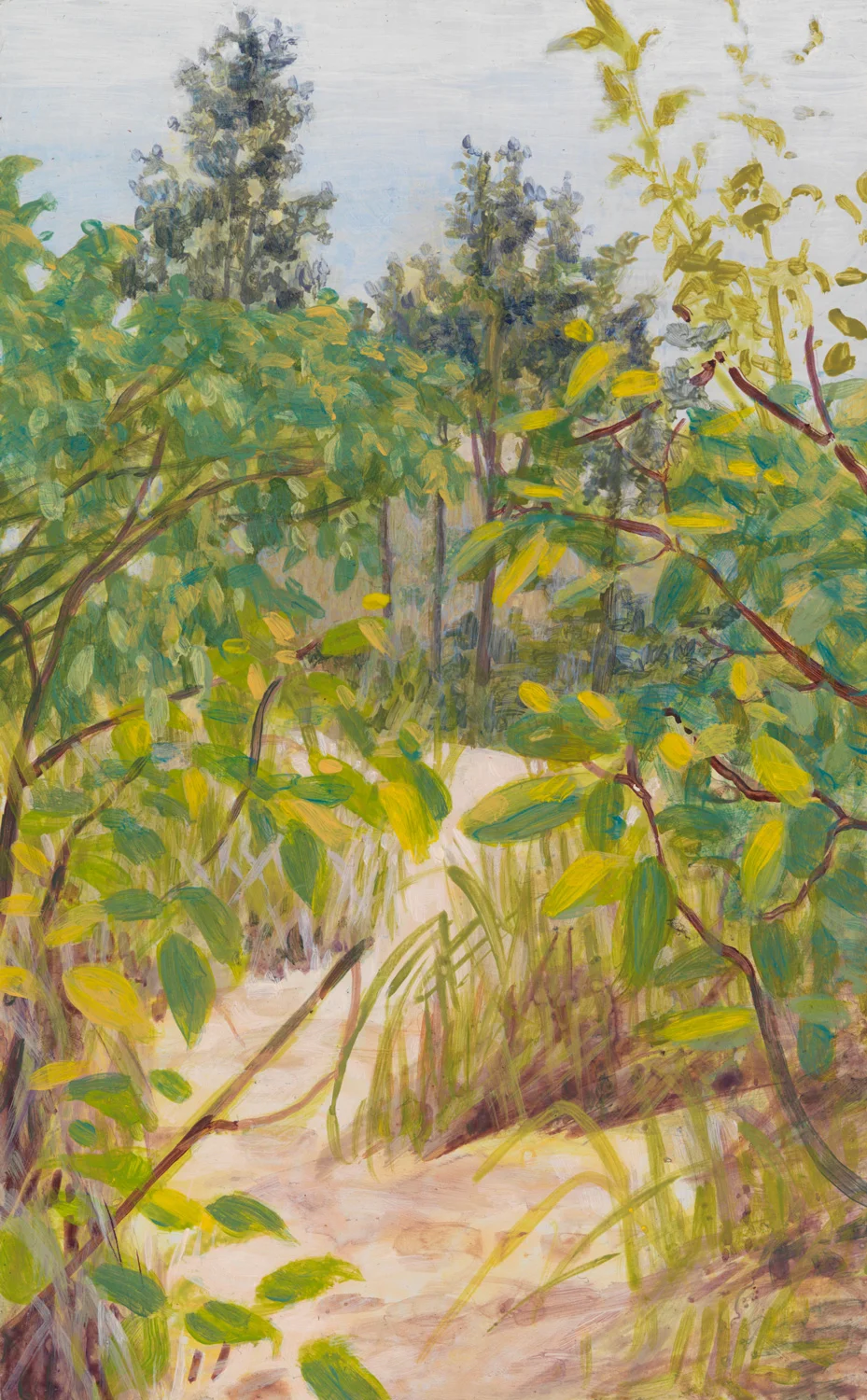 Junkie Dunes, 1998, acrylic on panel, 9.5" x 6"