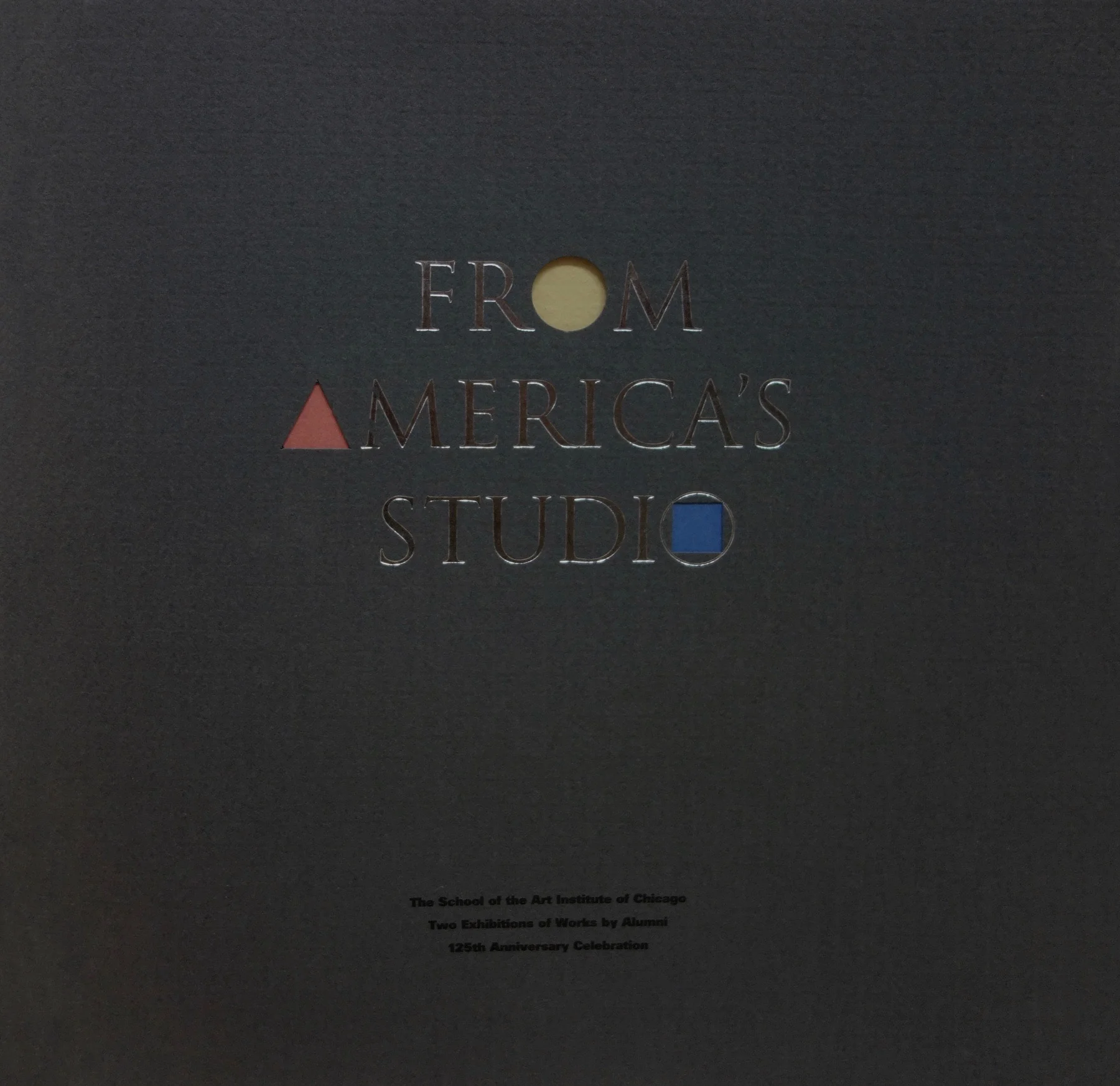 From America's Studio was published in conjunction with two exhibitions honoring the 125th anniversary of the School of the Art Institute of Chicago. The catalog details the cultural significance of the SAIC in a forward by guest curators - Neal Benezra and James Yood - and in essays by Robert Storr and Dennis Adrian.