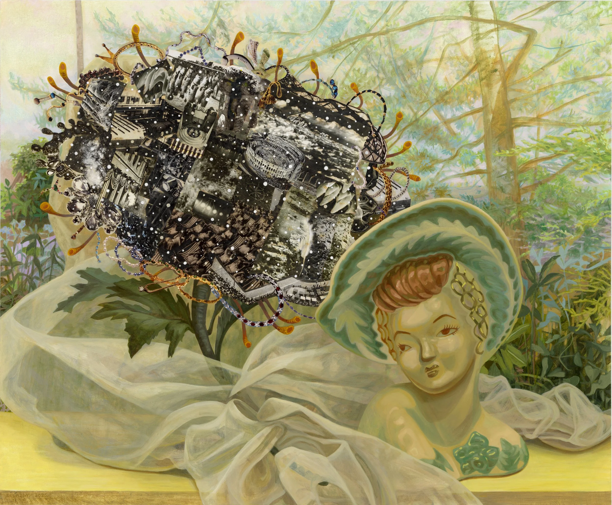 Old Gold Sits with Baba