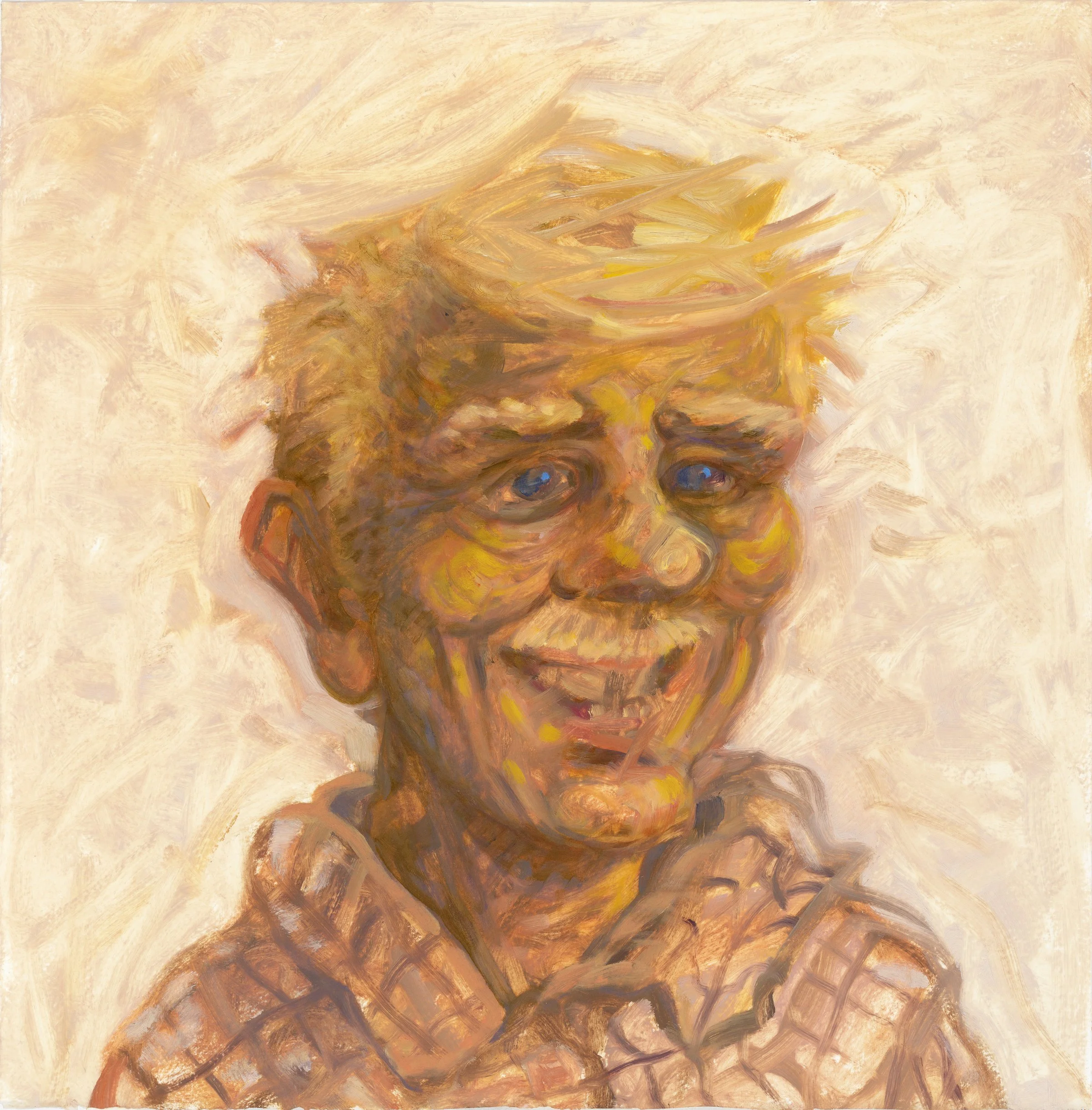 Blue Eyed Man in Plaid