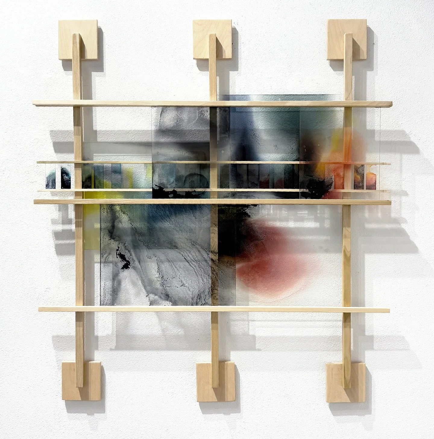 Rumination
Wood, ink, glass
39&rdquo; x 36&rdquo; x 2.5&rdquo;
.
Depression can take many forms. I spend a lot more time in a below baseline state living with Bipolar 2. Sometimes they can be dark, and severe, other times more of an ongoing, disconne