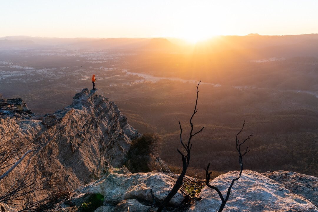 Reminiscing the beautiful sunrise from Pantoneys Crown, jewel of the Capertee Valley. It was a truly beautiful moment gazing down from at the glorious view in the golden light. A rare scene from an earlier overnight trip to Pantoneys!

With the Caper