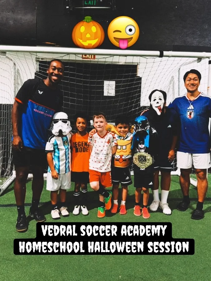 Our homeschool session was epic today 🎃😜

#vedralsocceracademy