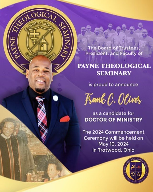 Please join us in watching Pastor Frank Oliver commemcement ceremony online at the link below at 7:00 AM! 

We are proud of you, congratulations!🎉 

https://phillipstemple.org/watch-live-mobile