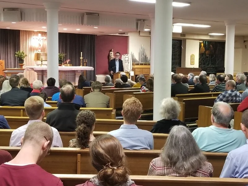 300 people came to hear Rod Dreher talk about The Benedict Option.