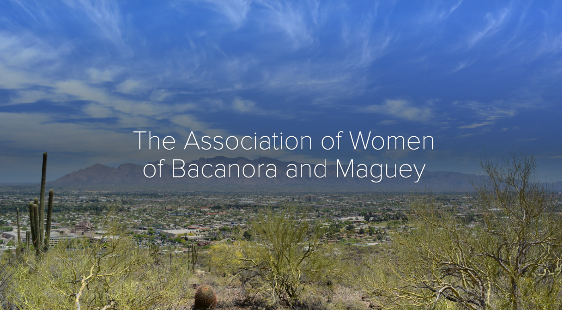 The Association of Women of Bacanora and Maguey