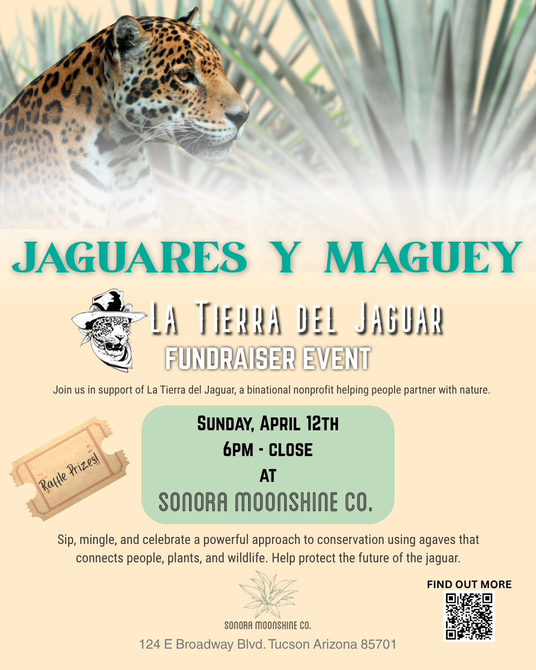 Jaguares y Maguey: Sonora Moonshine Co Fundraiser for La Tierra del Jaguar
