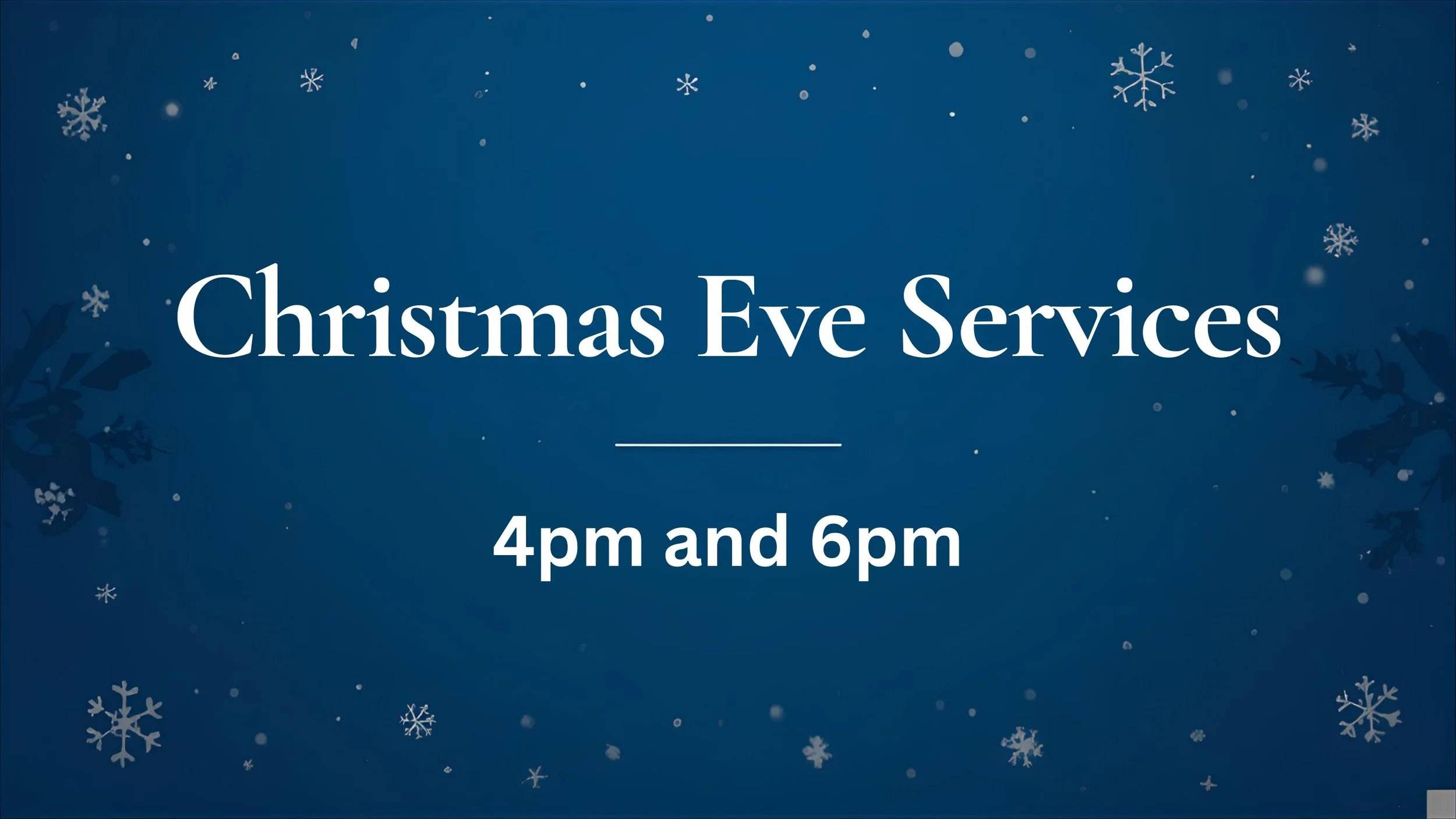 Christmas Eve Service