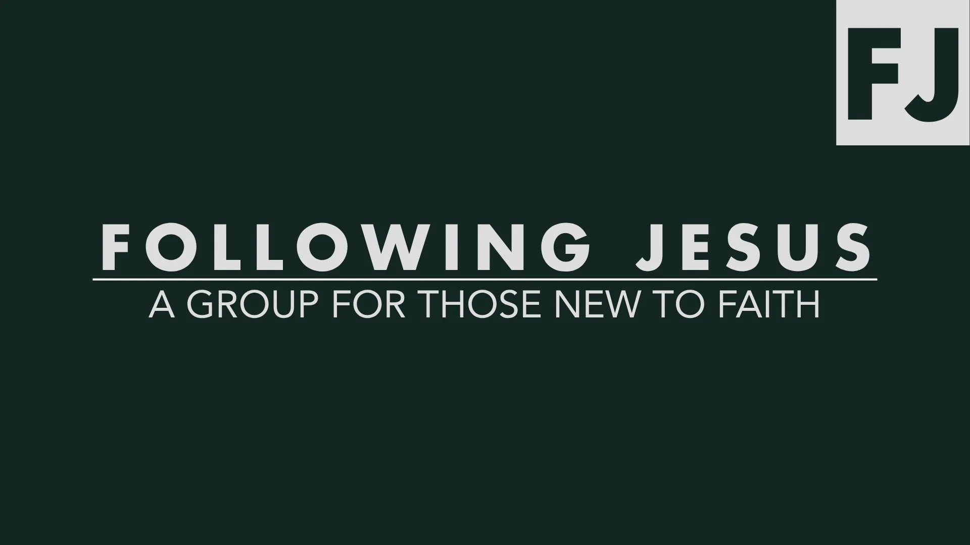 Following Jesus