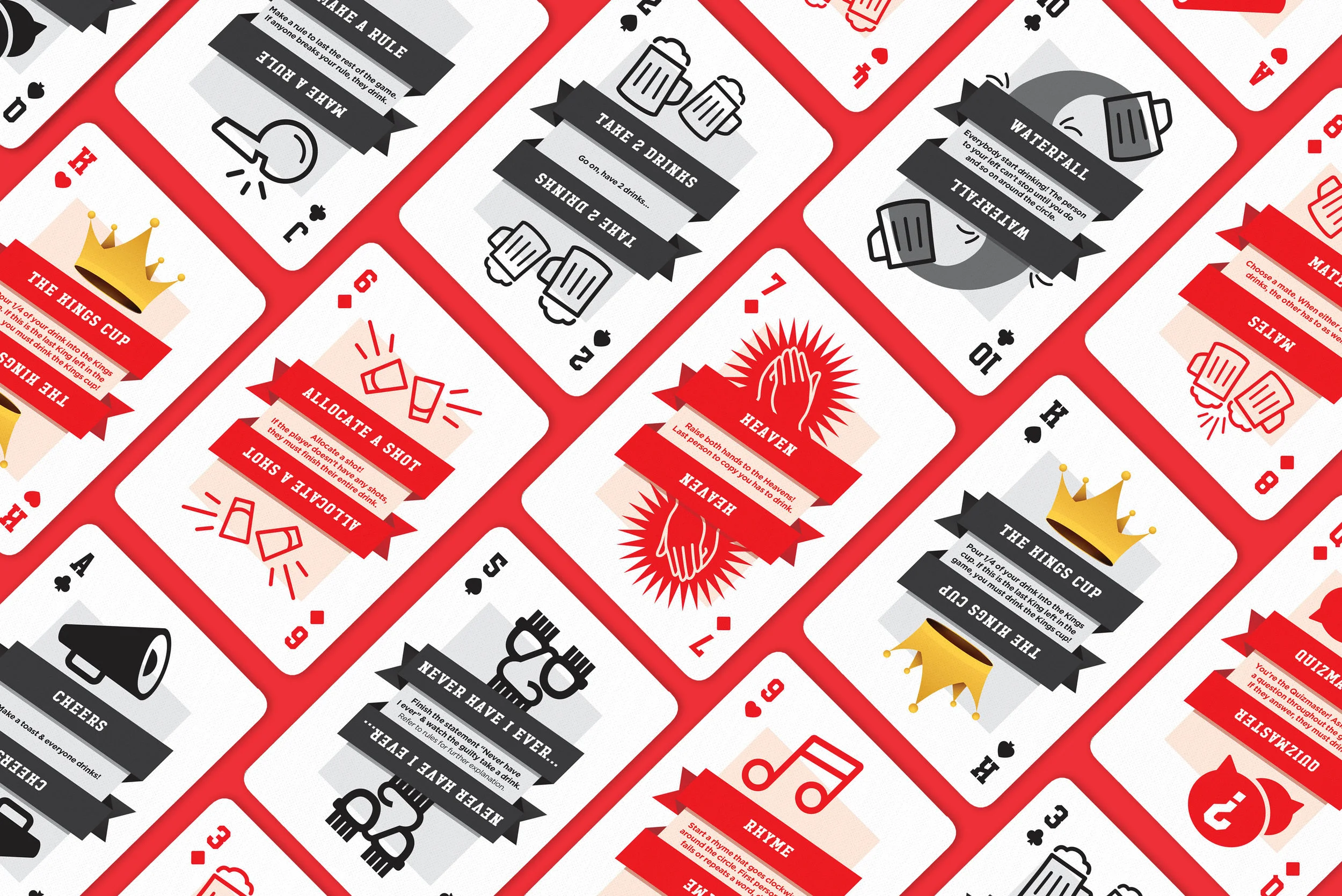 Kings Cup Cards First Edition — KINGS CUP CARDS