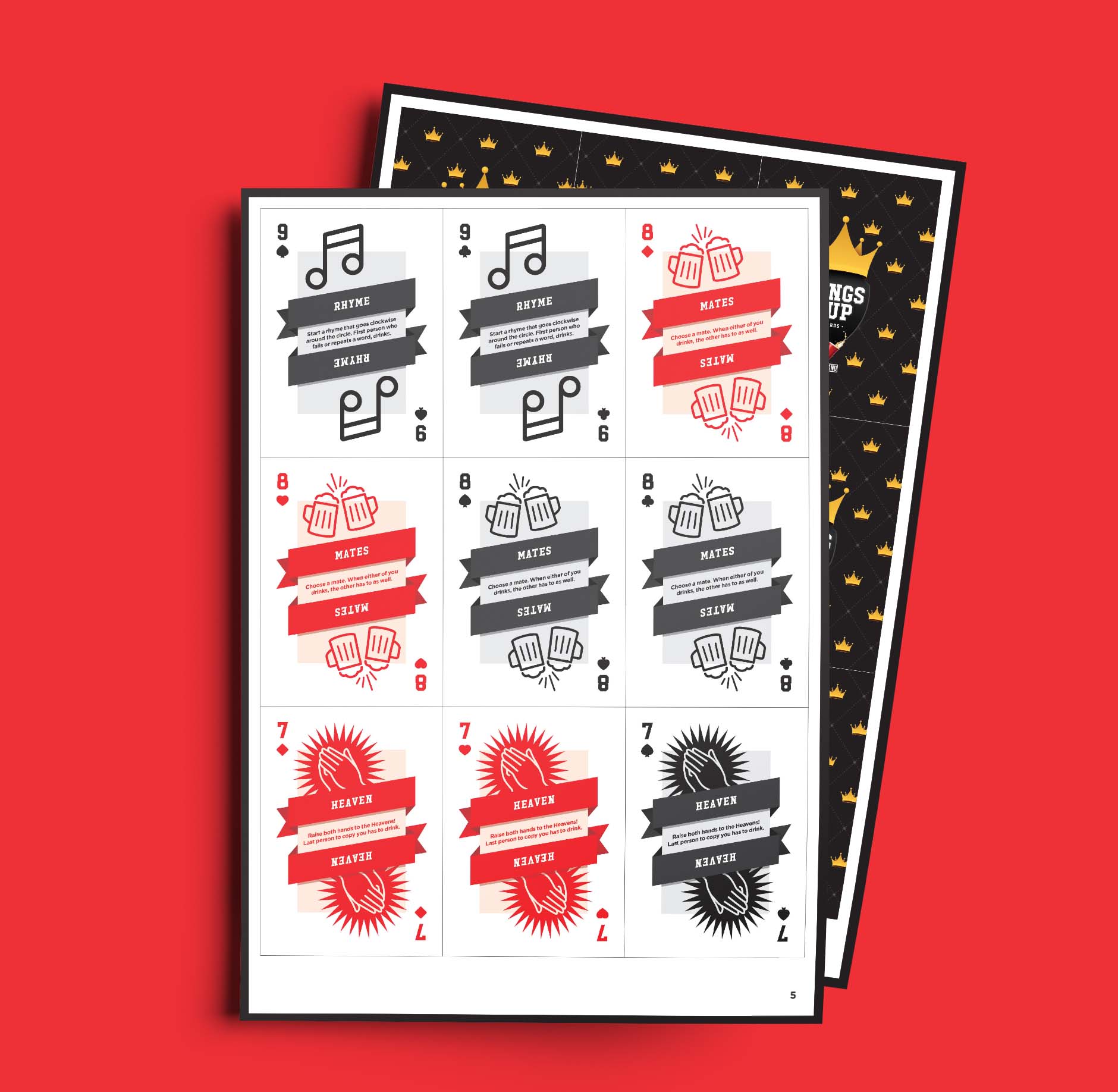 KINGS CUP CARDS