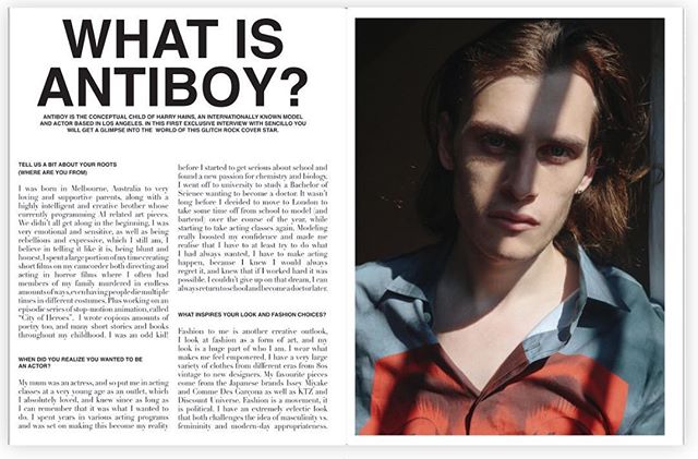 Don&rsquo;t forget to check out our cover story with @theantiboy photographed by @sirdavidsimon  starring @harryhains  @sencillomagazine