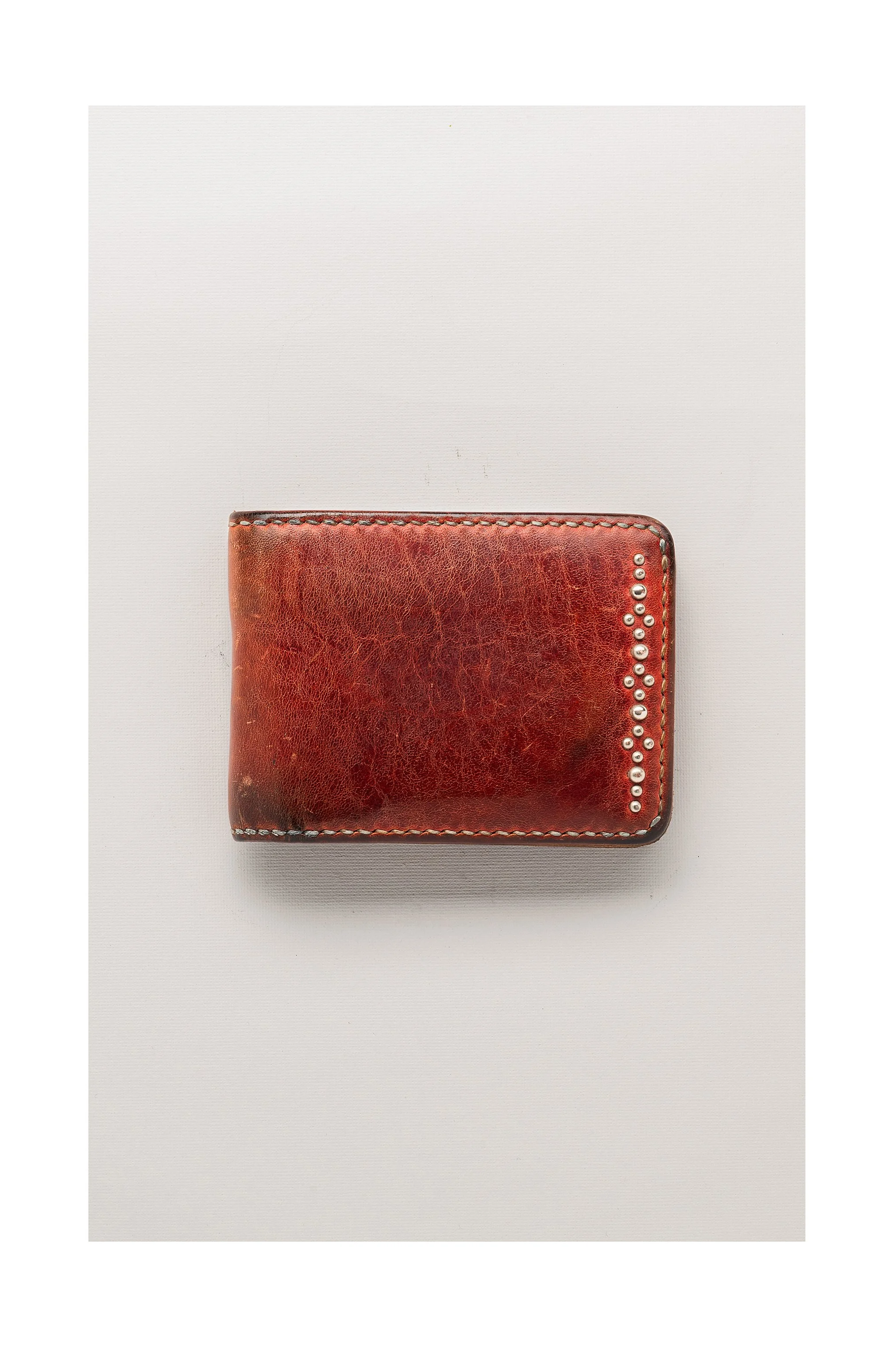 The Flat Head Leather wallet in canvas workwear pocket — lifestyle product photography by Daniel Ponce, San Francisco