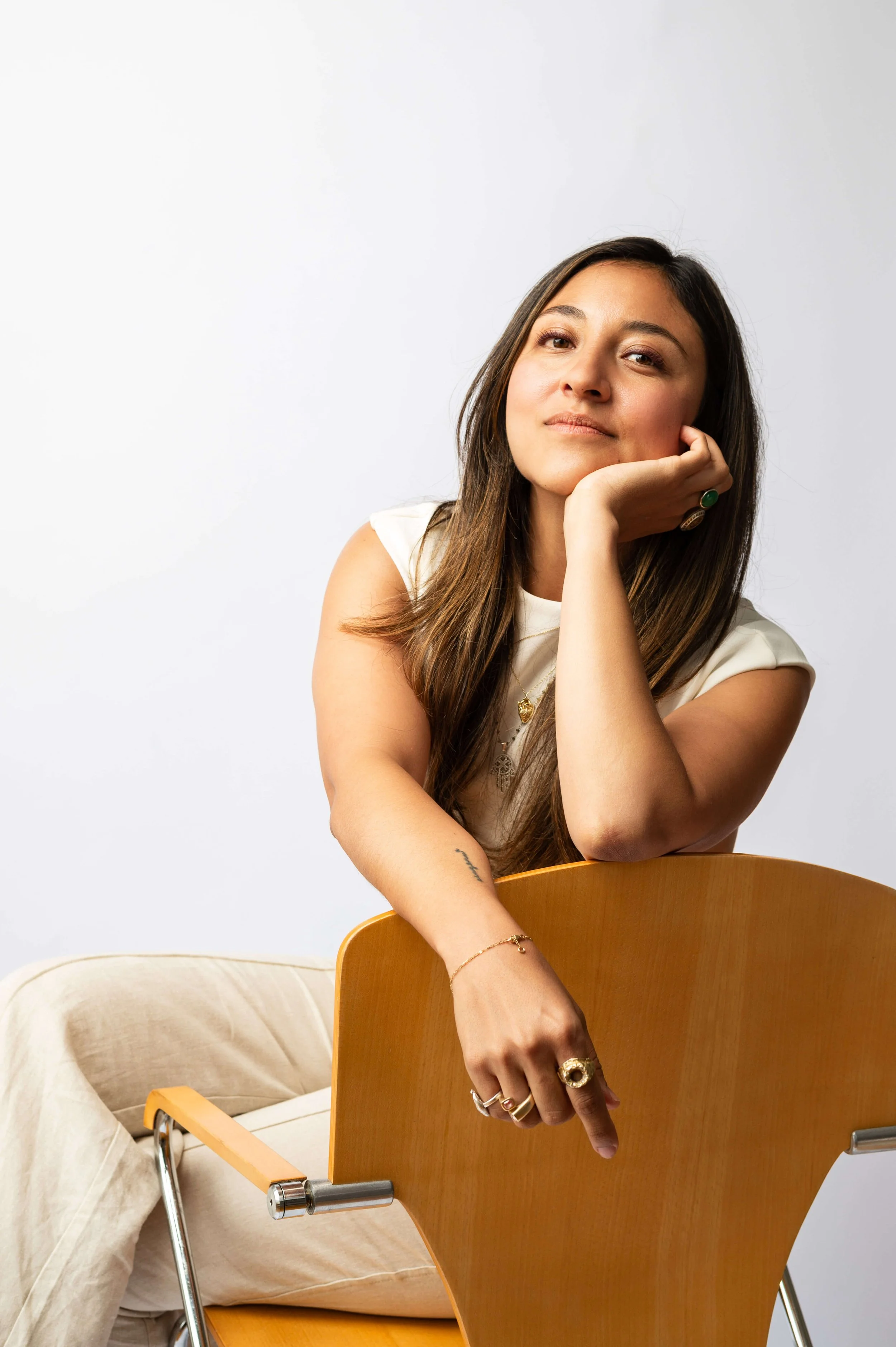Color studio portrait of Cecilia Ponce — personal branding photography by Daniel Ponce, San Francisco