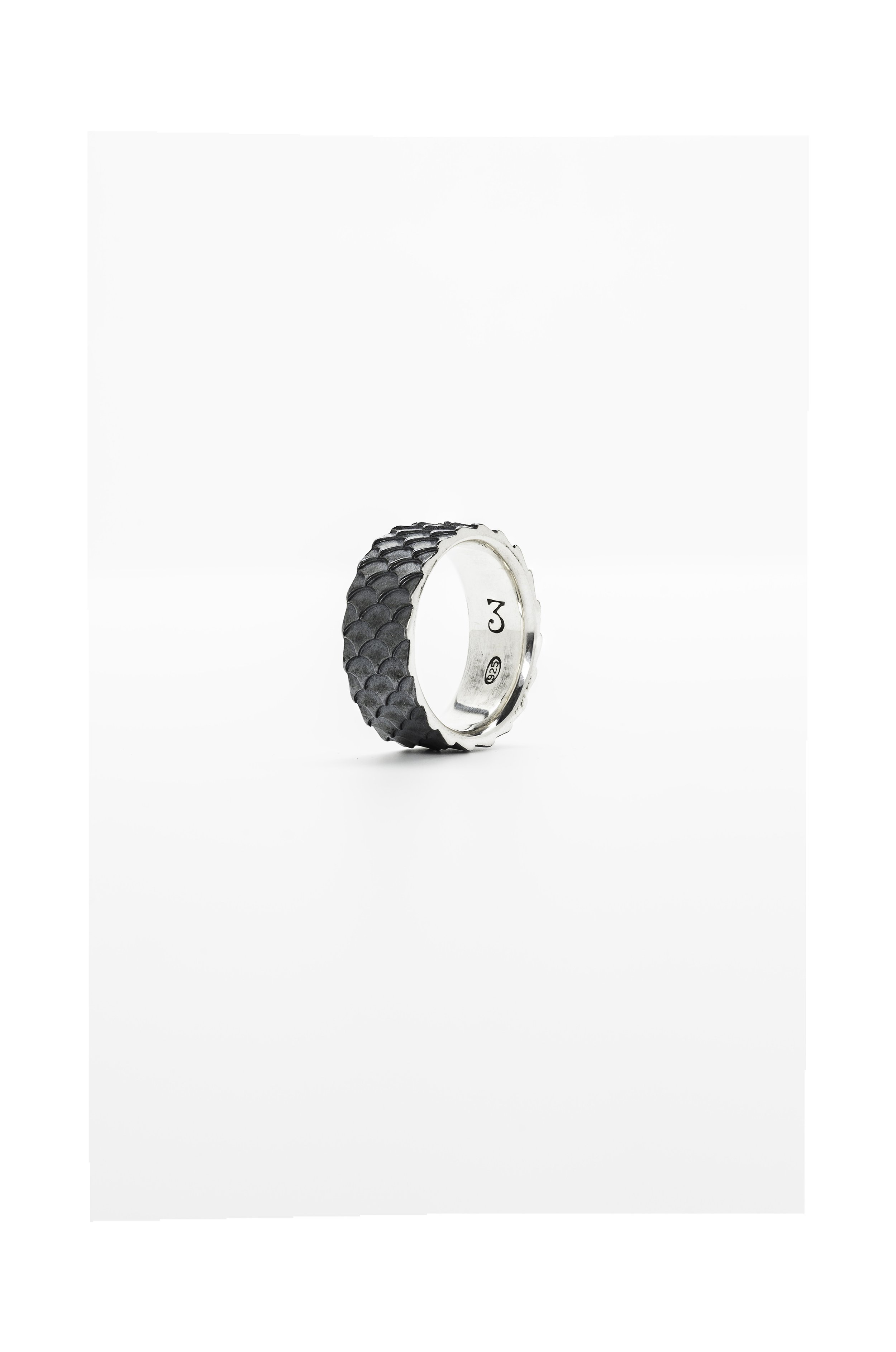 Fully Hand Made by Chris Neff Goldsmith, .925 Sterling Silver, Hallmarked with a hand carved antique style intaglio stamp, commercial jewelry product photography by Daniel Ponce, San Francisco