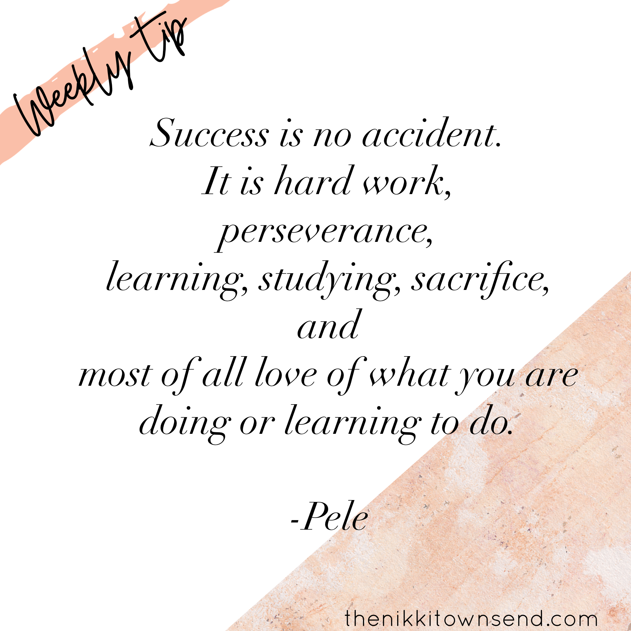 Pele on Success