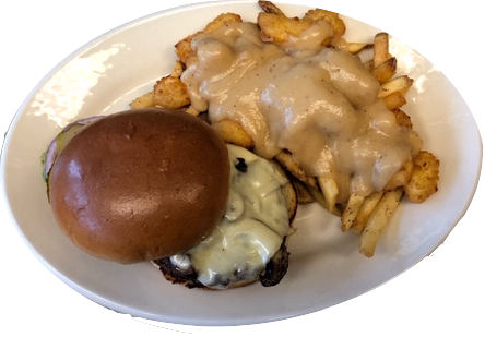 MUSHROOM SWISS BURGER