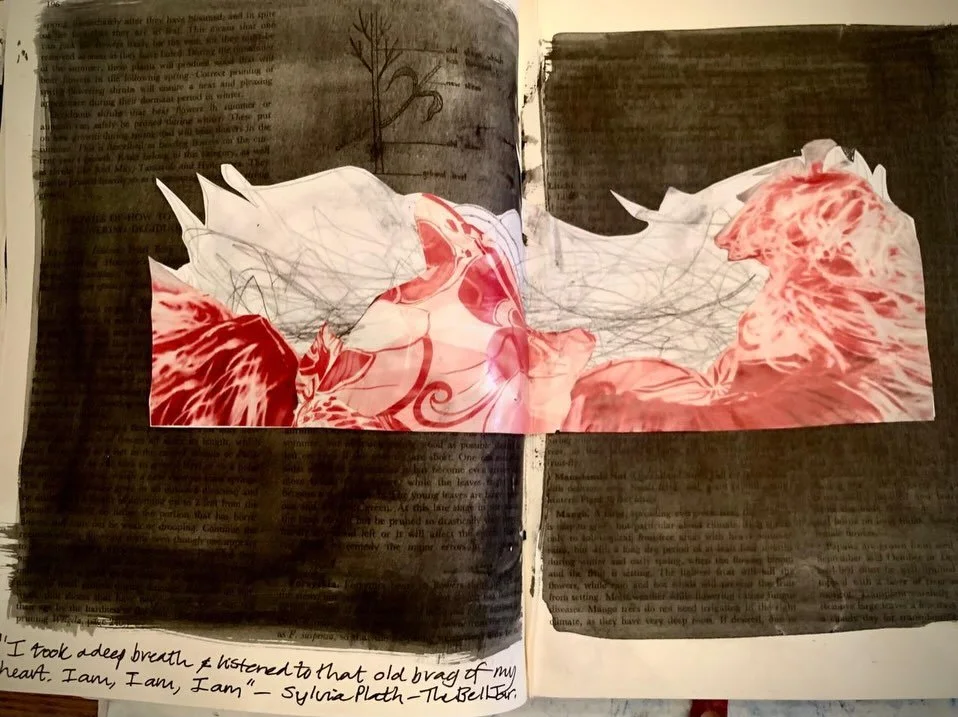 In the Monday Meditations this February we explored matters of the heart. Thank you @christinas_word for sharing their process from 9th Feb.

The next live online drawing meditation on Monday 2nd March. 

#drawingmeditation #onlineartclass #guidedmed