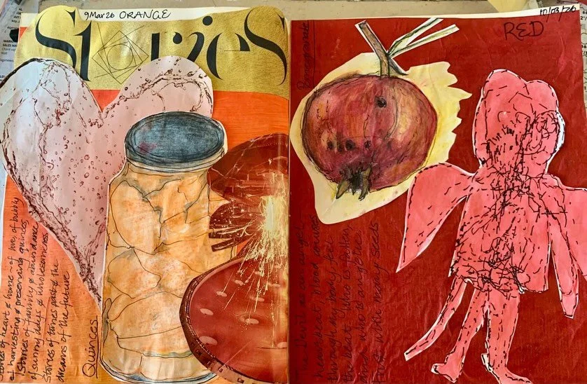 Thank you @christinas_word for sharing their process from 9th March. This week we explored oranges and reds. 

The next live online drawing meditation on Monday 16th March. 

#drawingmeditation #onlineartclass #guidedmeditation embodieddrawing #fourf