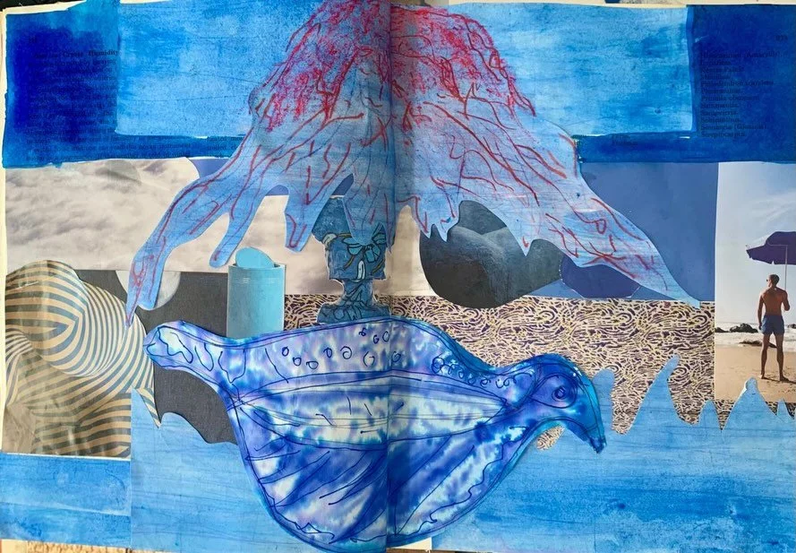 Moving into the blues and purples this week for Monday Meditation. Thank you @christinas_word for sharing their process from the 16th March. 

The next live online drawing meditation on Monday 30th March. 

#drawingmeditation #onlineartclass #guidedm
