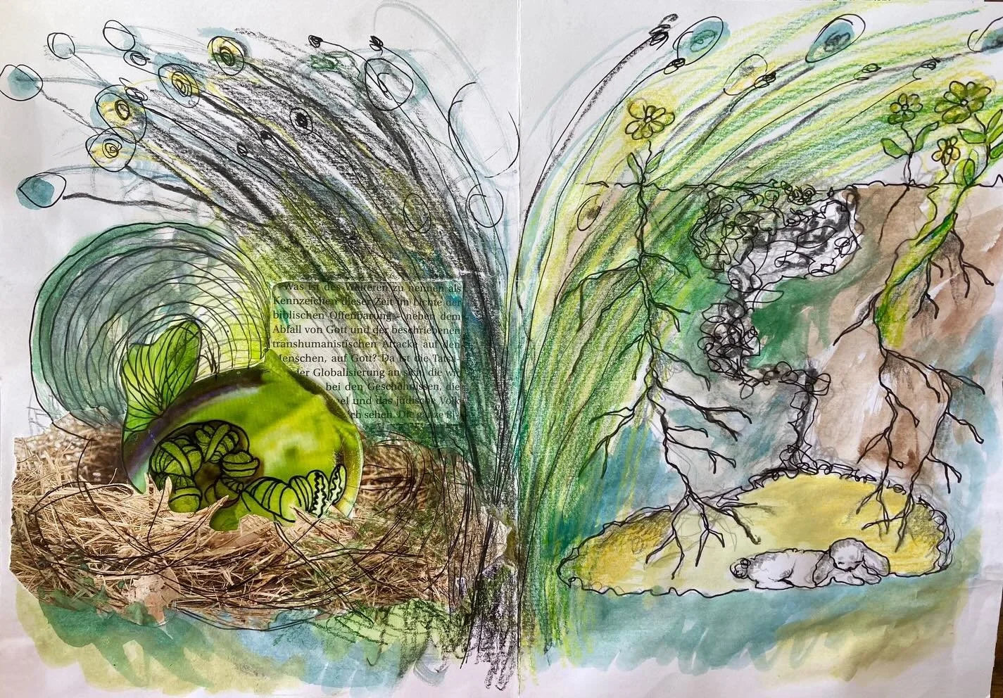 We explored our # relationship to plants through our sense of smell and taste during the Monday Mediation on the 18th May. Thank you @kim.shields_ for sharing their process.

The next live online drawing meditation on Monday 8th June. 
The sessions a