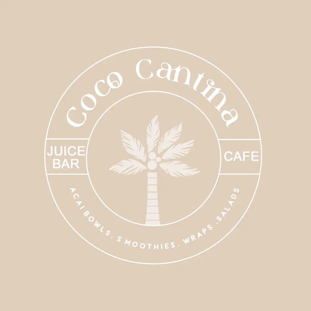 I had SO much fun working on this design for Coco Cantina - a Juice Bar Cafe located on the Sunshine Coast in QLD ☀️

Nothing makes me happier than nailing the brief in the first round of design concepts &amp; receiving such positive feedback from ou