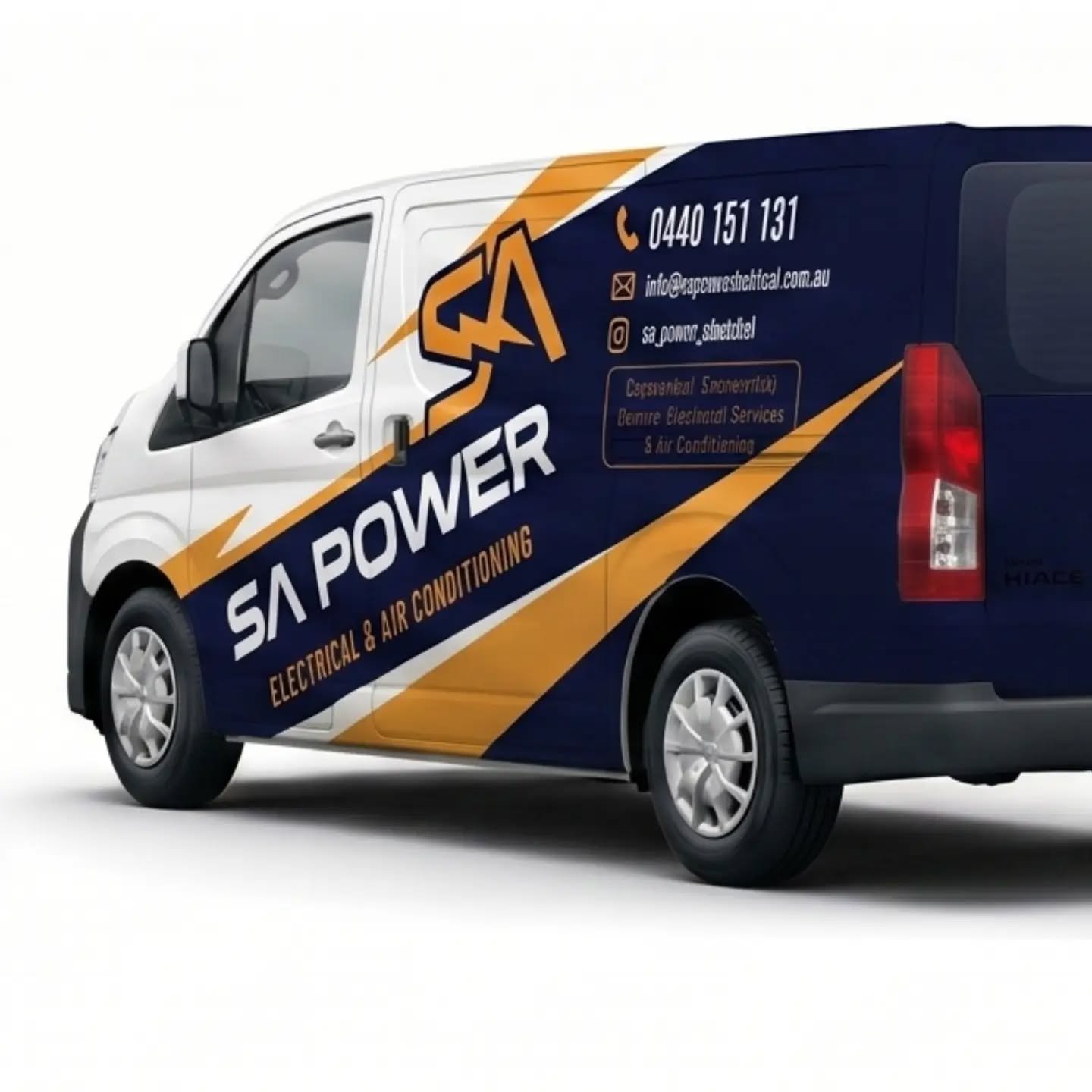 Turning a work van into a moving billboard ⚡️🚐

We created this custom wrap for SA Power Electrical &amp; Air Conditioning 

Combining their bold branding with a design that&rsquo;s built to be noticed.

Because your vehicle isn&rsquo;t just a van&h