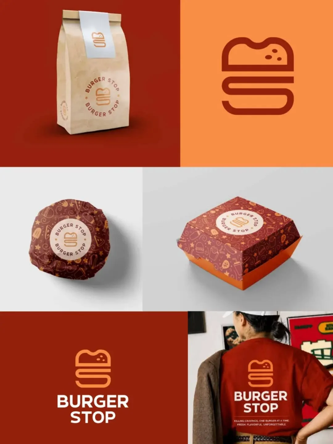 Burger Stop 🍔 
A new burger cafe opening up in Perth, Western Australia.

We worked on a distinctive burger brandmark for instant recognition ~ the brandmark also cleverly includes the initials BS for Burger Stop 👌

📧 info@designhouseco.com.au
🖥️